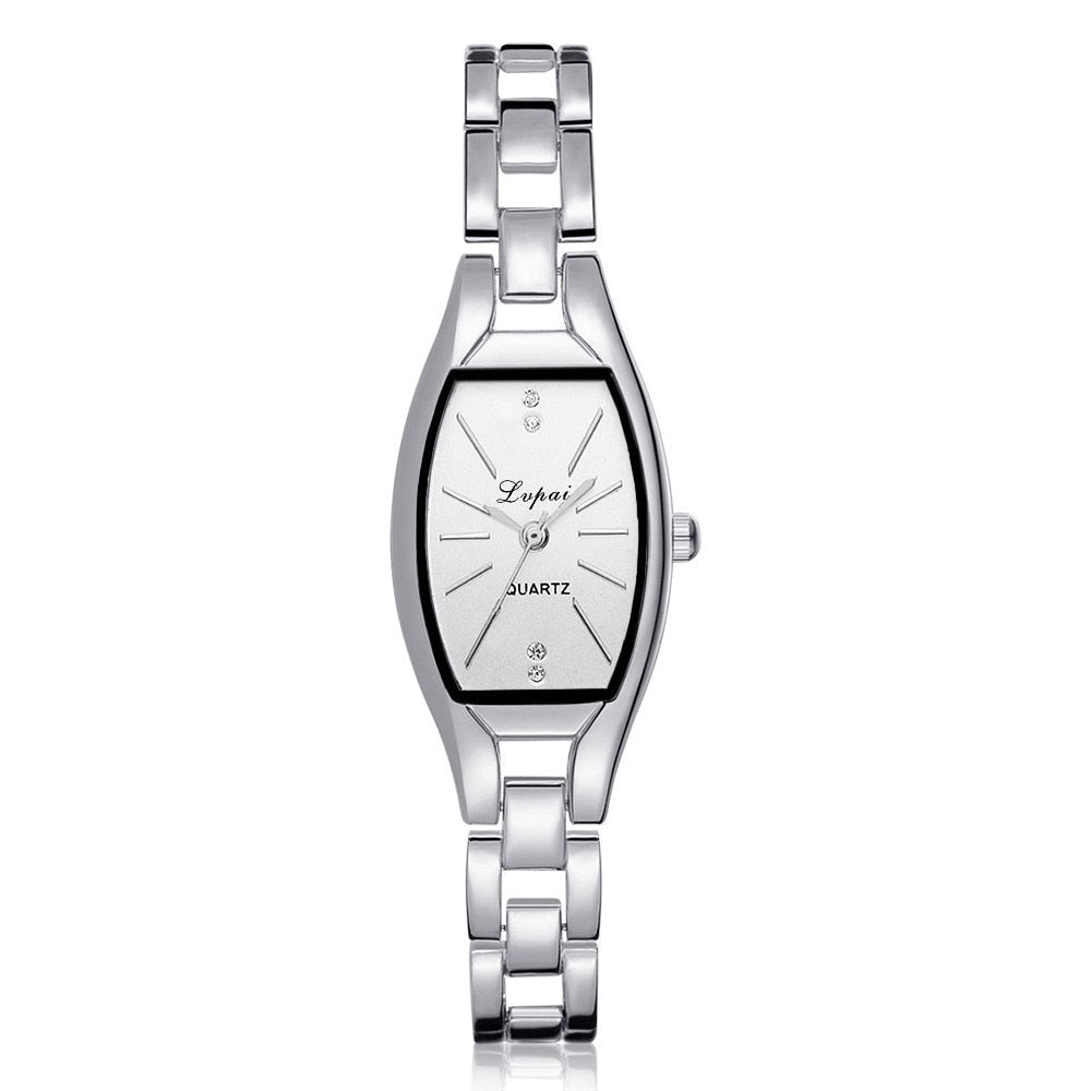 Montre Lupai Argent, cadran Blanc créatif à quartz