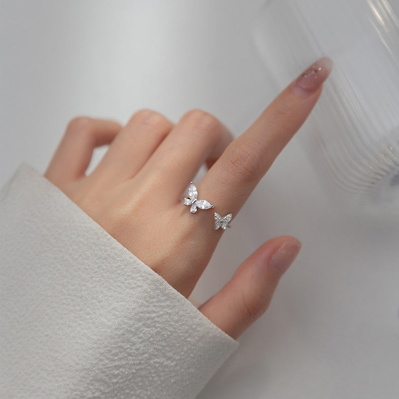 Bague petits papillons