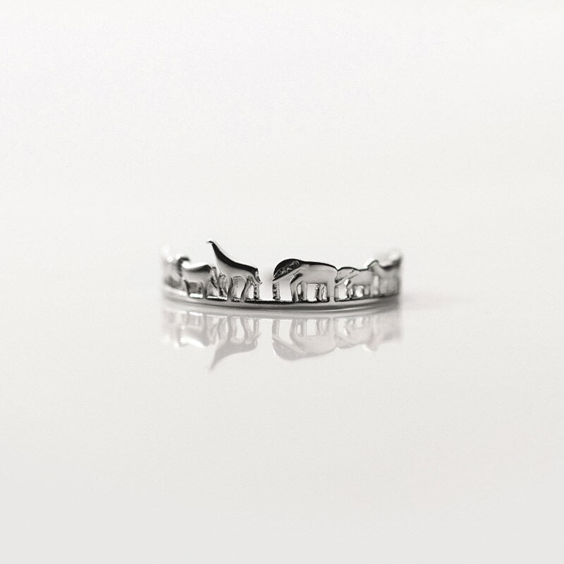 Bague aux animaux de la savane